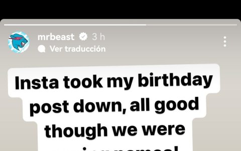 En sus historias, Mr. Beast tranquilizó a sus seguidores y dio explicaciones de lo sucedido