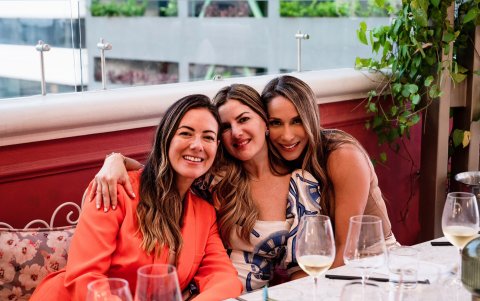 Cristina Páez, Paola Andrade y Sandra Terranova.