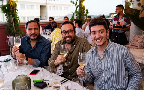 Ricardo Medina, Agustín Febres-Cordero y Sebastián Espinoza.