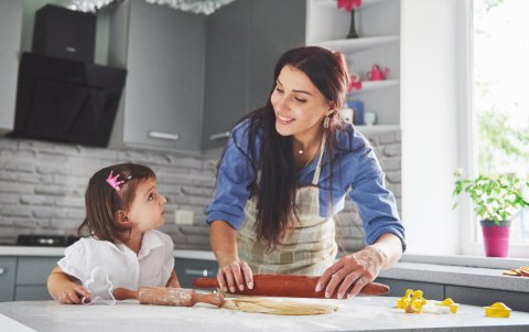 Ella te llena de amor desde el estómago.