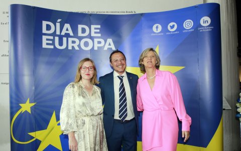 Michaela Leleñanska, Christophe Colin y Sibylle Ouwerx.