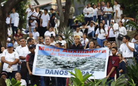 Miembros de varias  congregaciones religiosas estuvieron en el acto religioso.