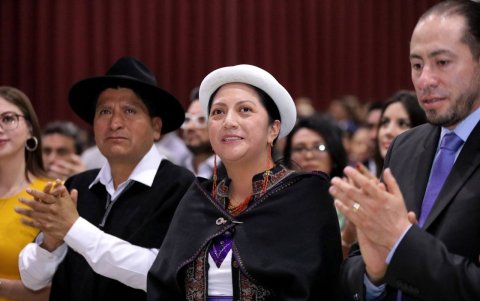 Aunque fue impugnada, Diana Caiza recibió su credencial.
