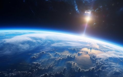 Fotografía de4 la estratosfera.