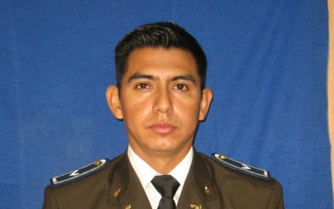 El cabo Christian Rafael Ortiz  Pico, víctima del atentado.