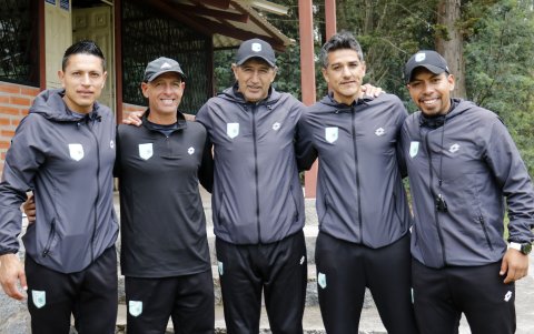 Sebastián Cajas, Pablo D’Alessandro, Patricio Hurtado, Norberto Araujo y Bryan Valenzuela conforman el cuerpo técnico del Cumbayá.