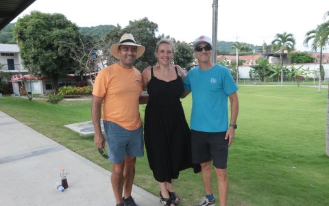 Luis Eduardo Carballo, Rachel Gómez y Brian Horvath.