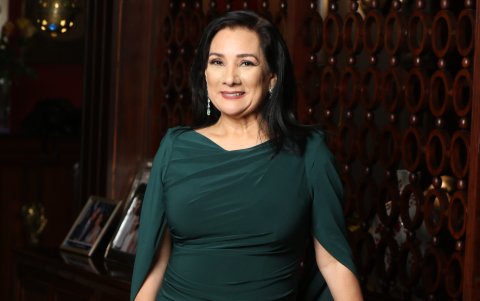 La comunicadora de Ecuavisa.