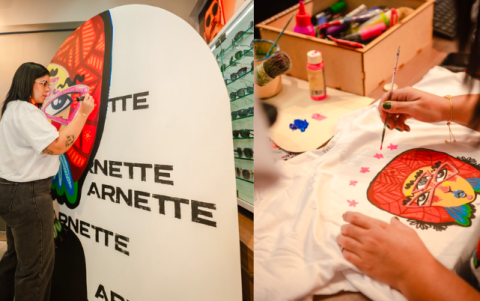 La propuesta de la marca californiana se fundió con el arte de Carla Bresciani y logró resultados espectaculares.