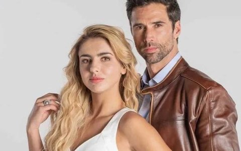 Con su novio, Matías Novoa.