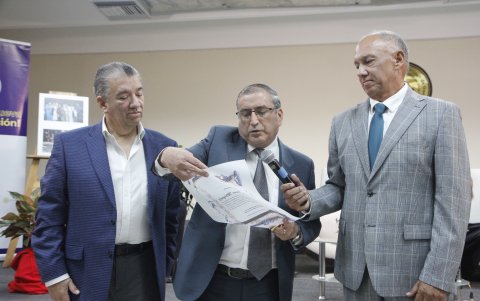 Jorge Tinoco, Cristóbal Peñafiel y Gustavo Tinoco.