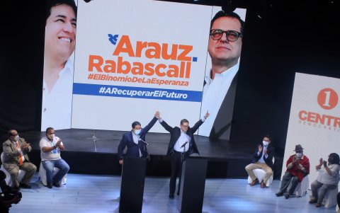 En 2021, el binomio del correísmo quedó cinco puntos por debajo del candidato Guillermo Lasso.