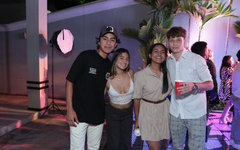 Josthyn Jairala, Luciana Morales, Paula Morán y Ariel Burgos.