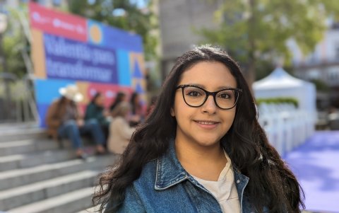 Proyección. Margarita Guerrero se convirtió en 2015 en la primera concejala electa de origen migrante en Murcia. Tenía 22 años.