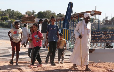 Desplazados sudaneses del actual conflicto que cada día se empeora más.