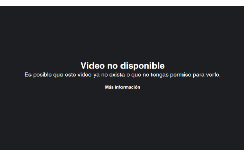 Mensaje que se puede ver sobre su video subido en facebook.