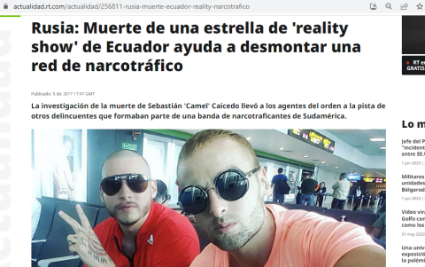 Captura de pantalla de nota de RT.