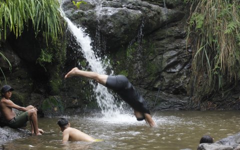Las cascadas son un buen sitio para disfrutar de la naturaleza.