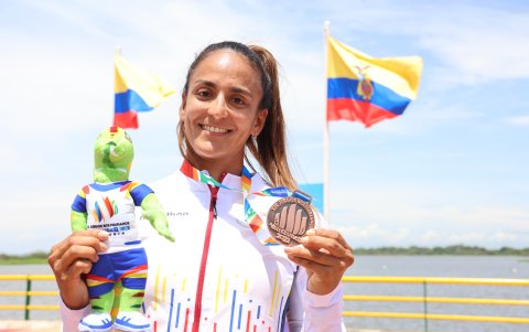 Stefy ganó la medalla de bronce en los Juegos Bolivarianos de Valledupar.