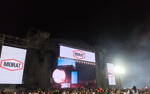 Escenario del concierto de Morat