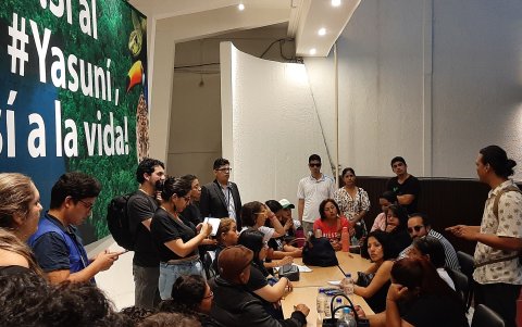 Representantes de agrupaciones locales a favor de la conservación del Yasuní alistan una nueva actividad para este lunes 5 de junio.