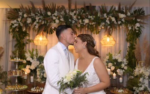 Joao Rojas y su esposa Kristy Alvarado.