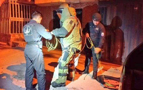 Detonación. Los artefactos fueron intervenidos por expertos en armamento bélico.