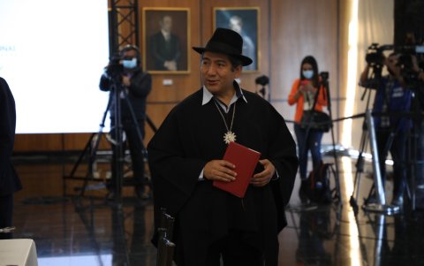 Otra opción del movimiento Pachakutik era apoyar al exasambleísta Salvador Quishpe