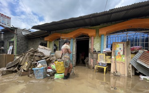 Las viviendas de la Tolita 1 y 50 casas quedaron bajo el agua al momento de la tragedia.