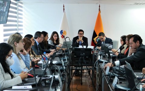 El Pleno del Consejo de Educación Superior (CES), en una sesión ordinaria de 2023.