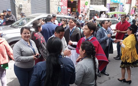Los danzantes son el personaje principal de las fiestas del Corpus Christi.
