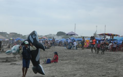 Apenas un 50% de turistas acudió al balneario en estos últimos días.