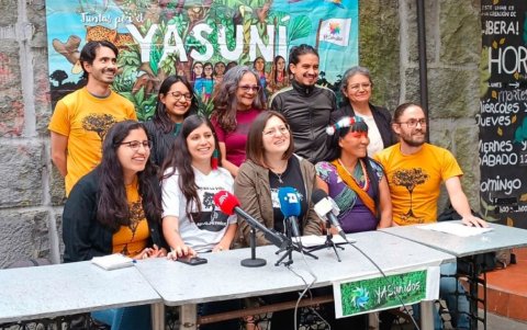 El colectivo Yasunidos impulsó la consulta que busca dejar en tierra el petróleo en el campo ITT.