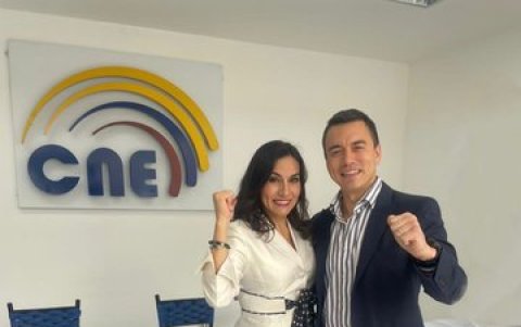 El binomio de Daniel Noboa es el primero en superar el filtro del CNE y el Tribunal Contencioso Electoral.