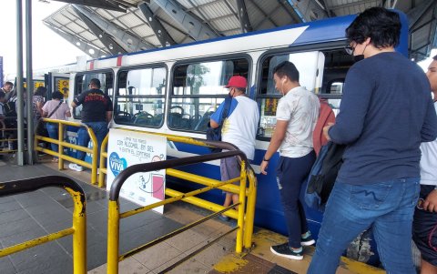 Hecho. Un paradero de la avenida Agustín Freire, en el norte, revela dónde circulaba la ruta alimentadora Alborada.