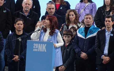 Fotografía de archivo de la vicepresidenta de Argentina, Cristina Fernández.