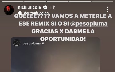 Peso Pluma y Nicki Nicole sobre su colaboración.