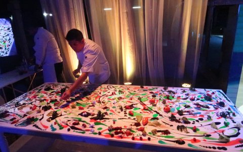 Los artistas se lucieron con su presentación.