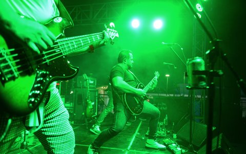 Pavimento. Otra de las bandas emblemáticas de la Unión Punk, también estuvo presente en la velada.