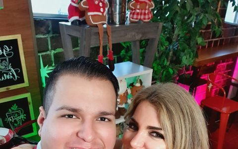 Miguel Cedeño con Mariela Viteri.