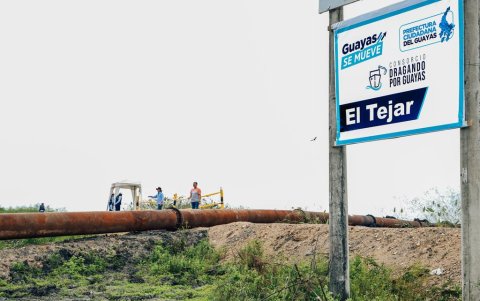 El sedimento está siendo depositado en El Tejar, cantón Durán.