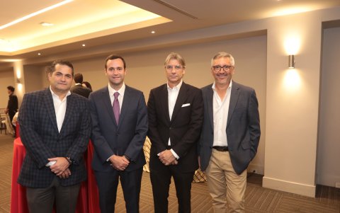 René Jalil, Jaime Marcet, Ernesto Fernández y Enrique Naula.