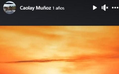 Una de las publicaciones de Cao Lay Muñoz en redes sociales muestra a una aeronave en el mar