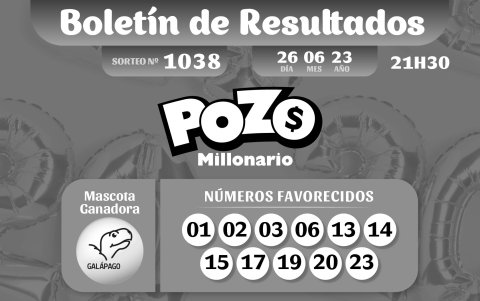 BOLETIN POZO 1038, REVANCHA, LUNES 26 DE JUNIO 2023