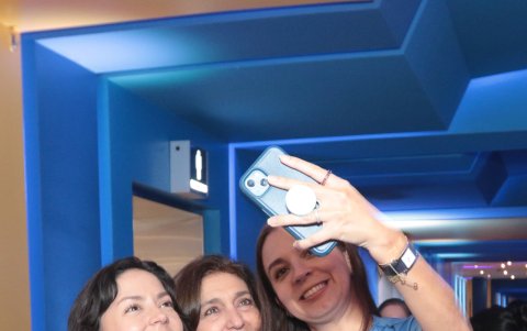 Nicole Laniado, Lucía Ricci y Heidi Laniado.