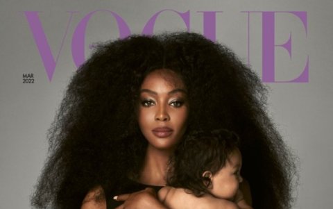 Cuando posó en la revista Vogue.