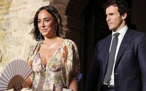 Con su novio, Íñigo Onieva.