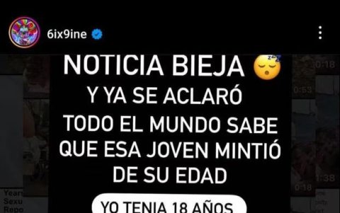 Tekashi 6ix9ine se defiende de las acusaciones de Anuel AA