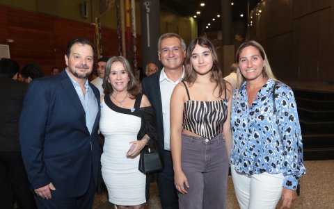 Juan Carlos Pérez, Jessica Baquerizo de Pérez, Ronald Spina, Lorena Trangoni y Delfina Trangoni.