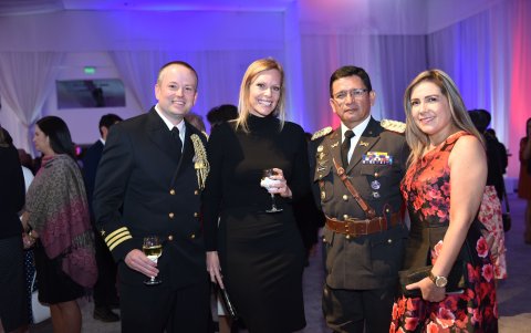 David Bund, Kristi Bund, César Leguísamo y Tatiana de Leguísamo.